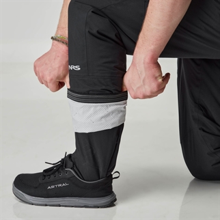 NRS Mens Freefall sorte Dry Pants ankel